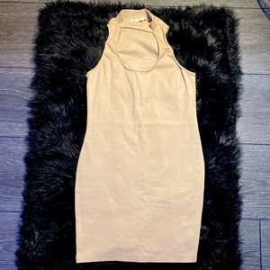 LA HEARTS body dress (TAN)